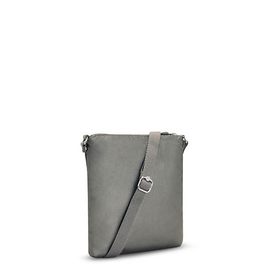 Sac Mini Kipling Keiko Metallic Crossbody Grise | FR 1883DF